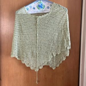 Hand crocheted poncho